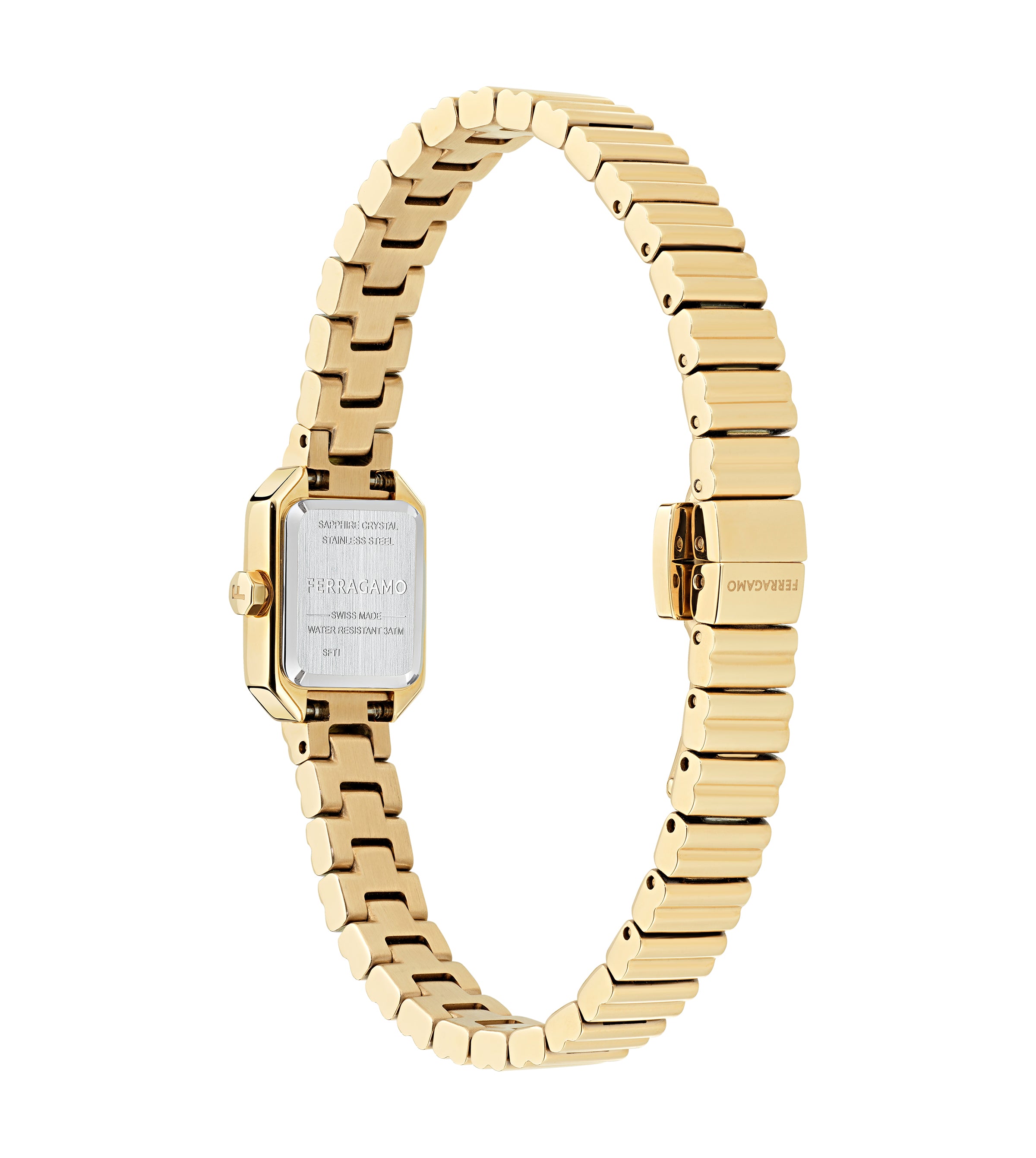 Salvatore  Ferragamo Crystal Gold / White