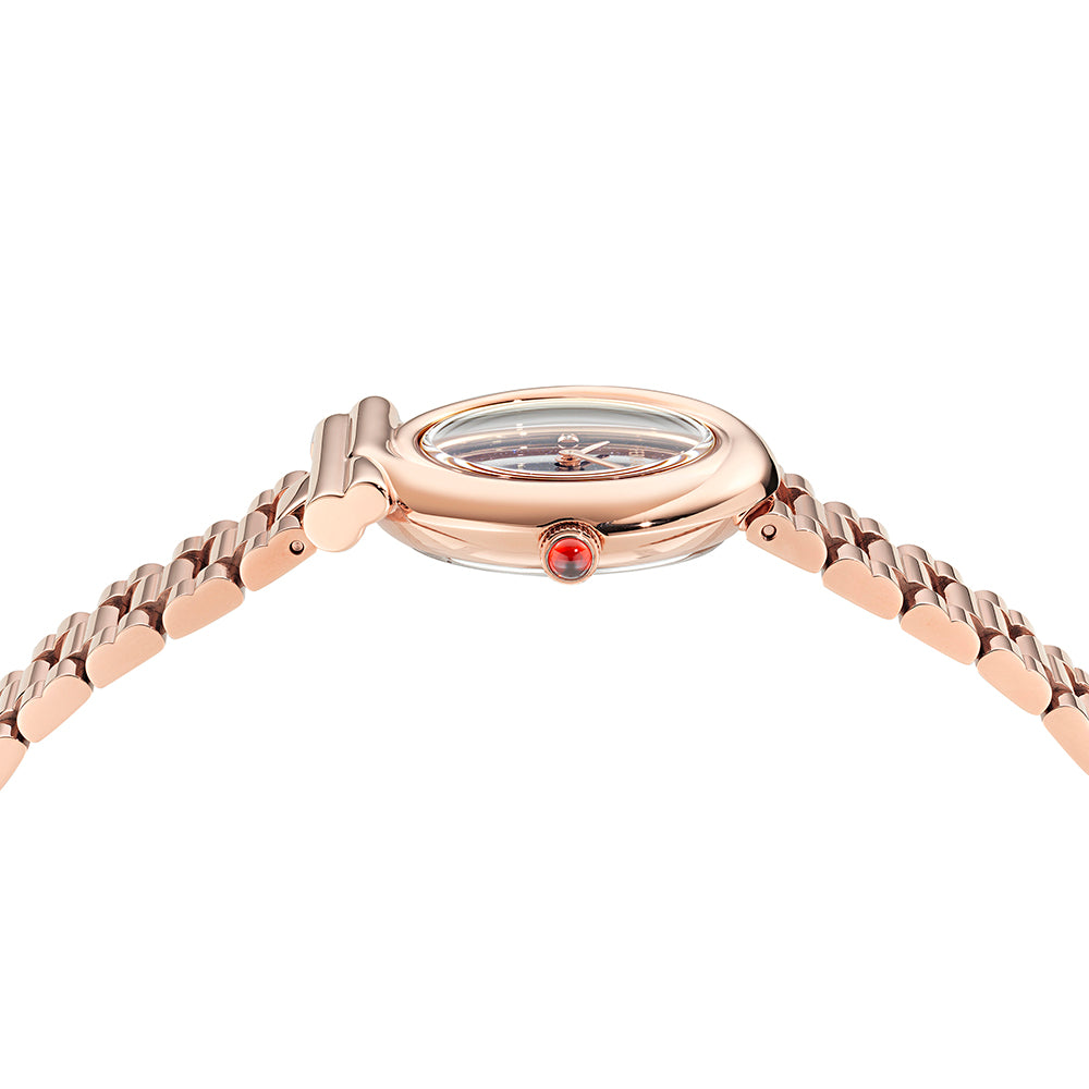 Salvatore  Ferragamo Gancini Twisted 28Mm-F Rose Gold / Blue