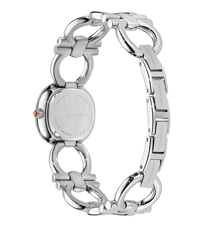 Salvatore  Ferragamo Double Gancini Jewel Silver / Light Blue