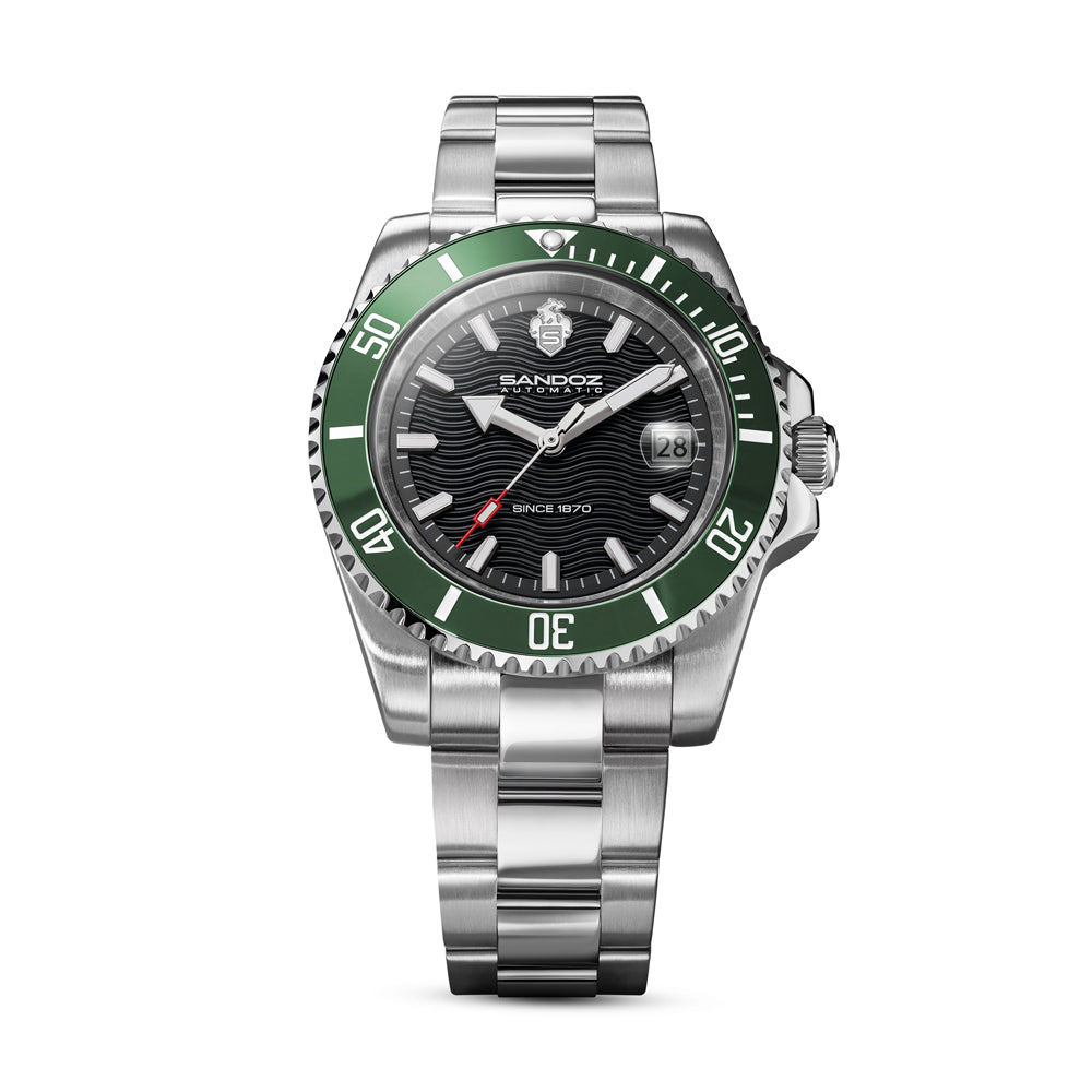 CHAUMONT GENTS AUTOMATIC WATCH Black dial,  Stainless Steel Bracelet