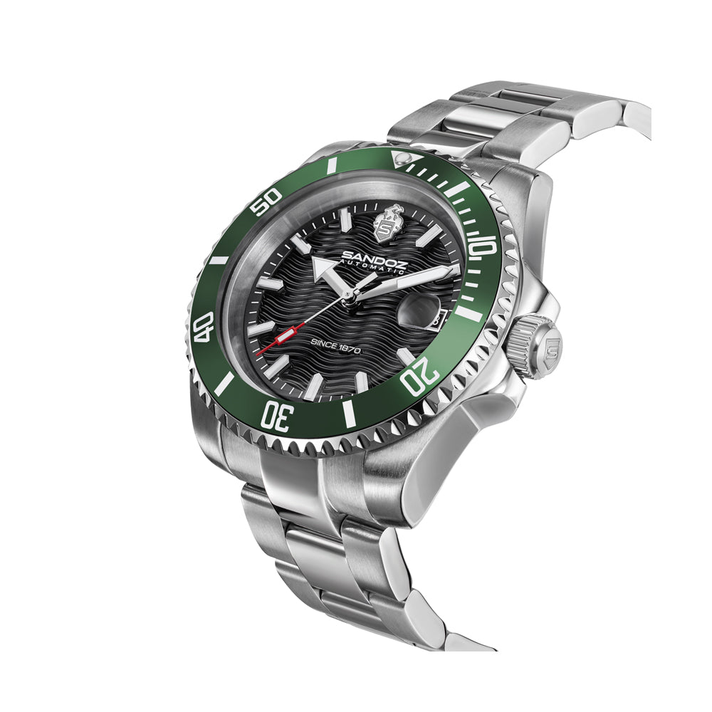 CHAUMONT GENTS AUTOMATIC WATCH Black dial,  Stainless Steel Bracelet