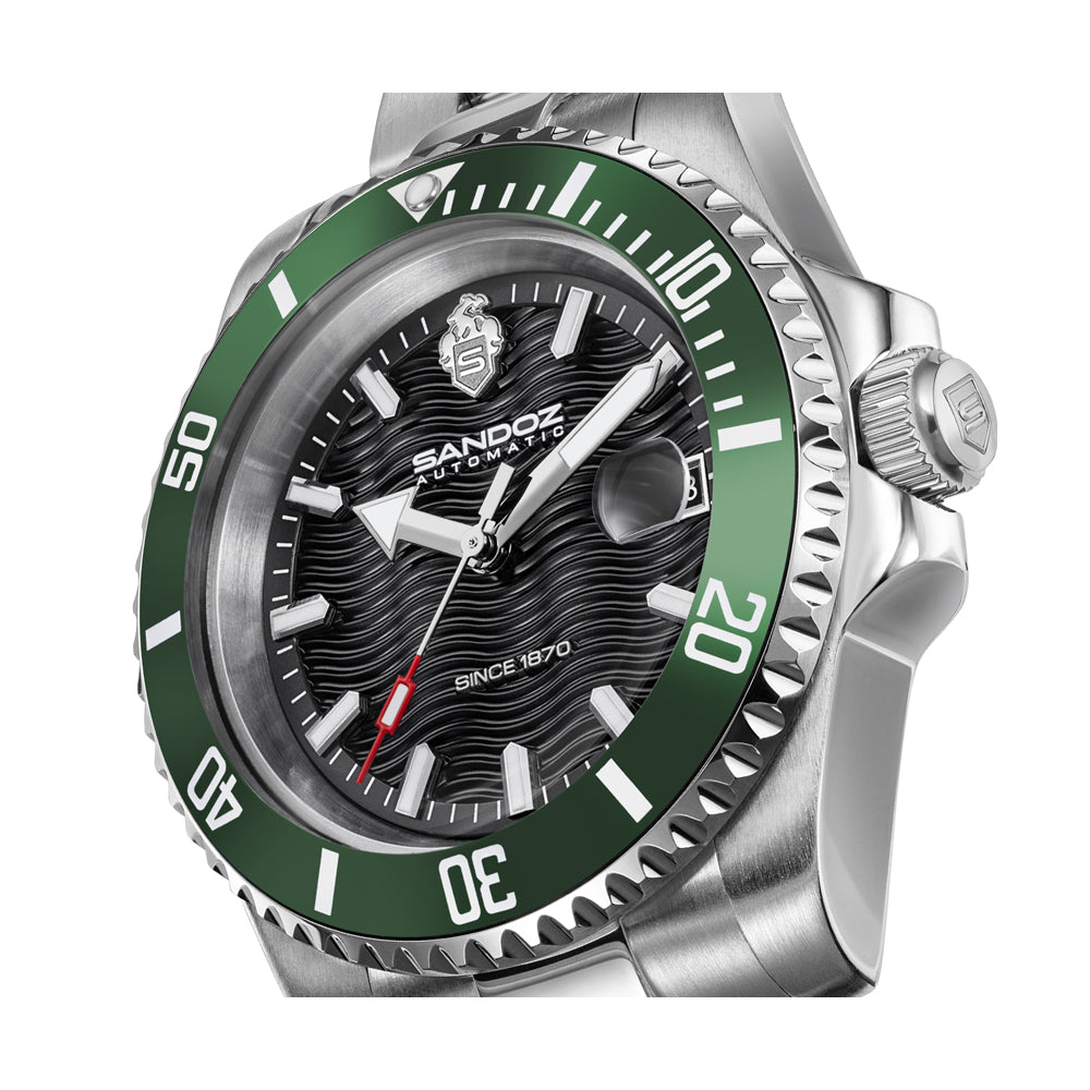 CHAUMONT GENTS AUTOMATIC WATCH Black dial,  Stainless Steel Bracelet