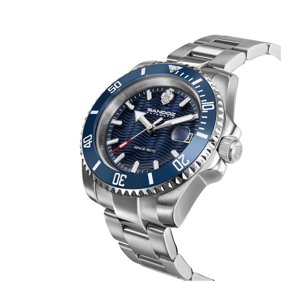 CHAUMONT GENTS AUTOMATIC WATCH Blue dial, Stainless Steel Bracelet