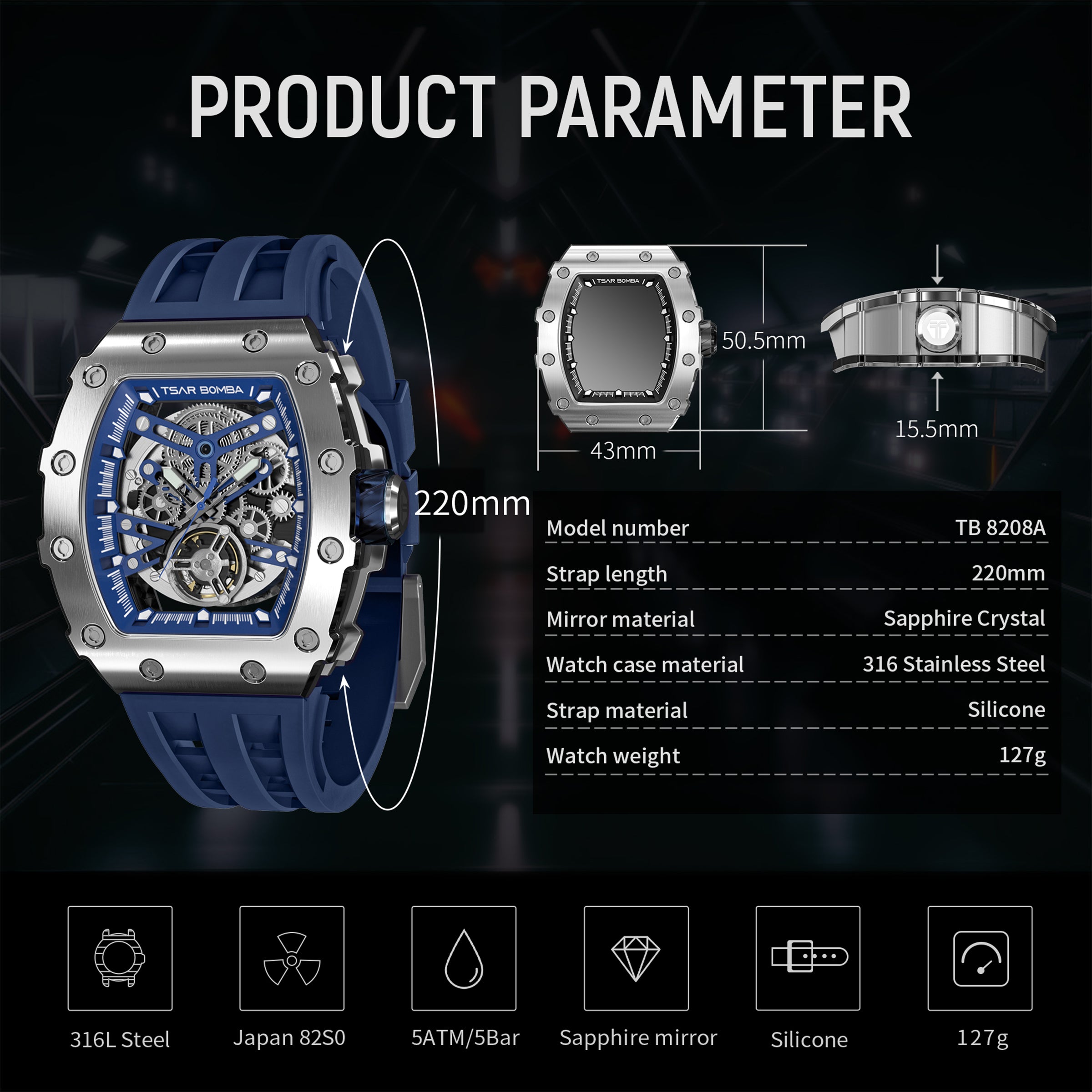 Elemental Series Men's Automatic Watch