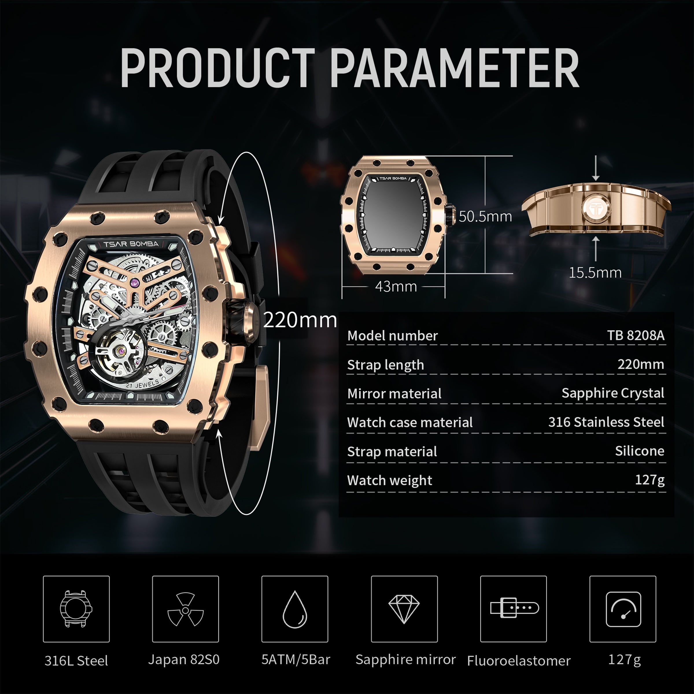 Elemental Series Men's Automatic Watch