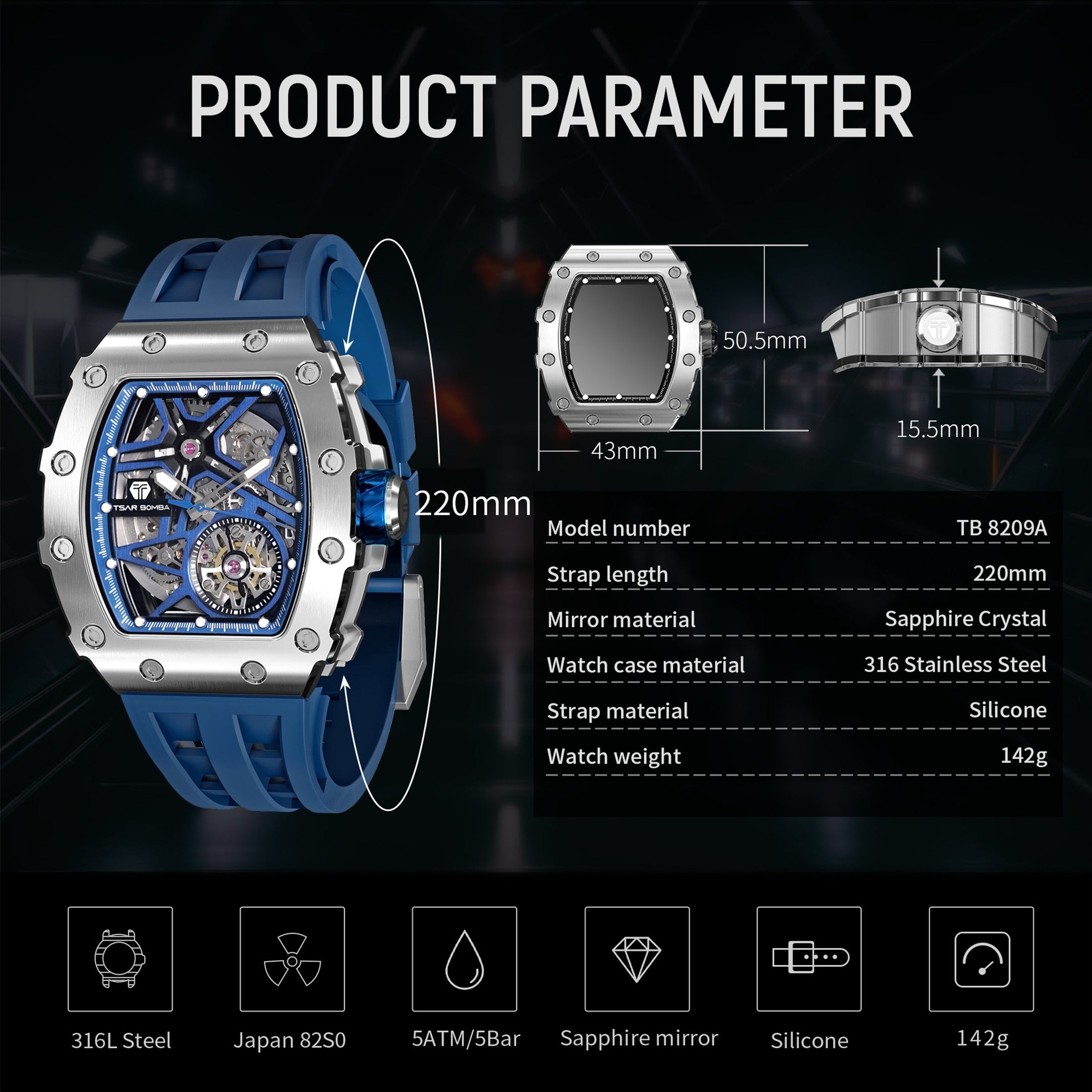 Elemental Series Men's Automatic Watch