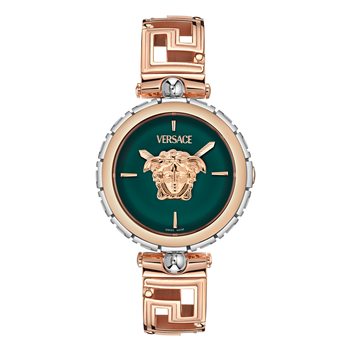 Versace Medusa Rose Gold-Tone / Green