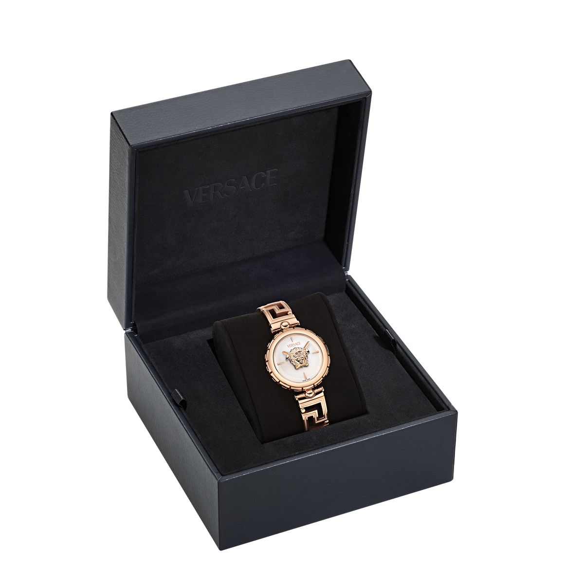 Versace Medusa Rose Gold-Tone / White-Silver