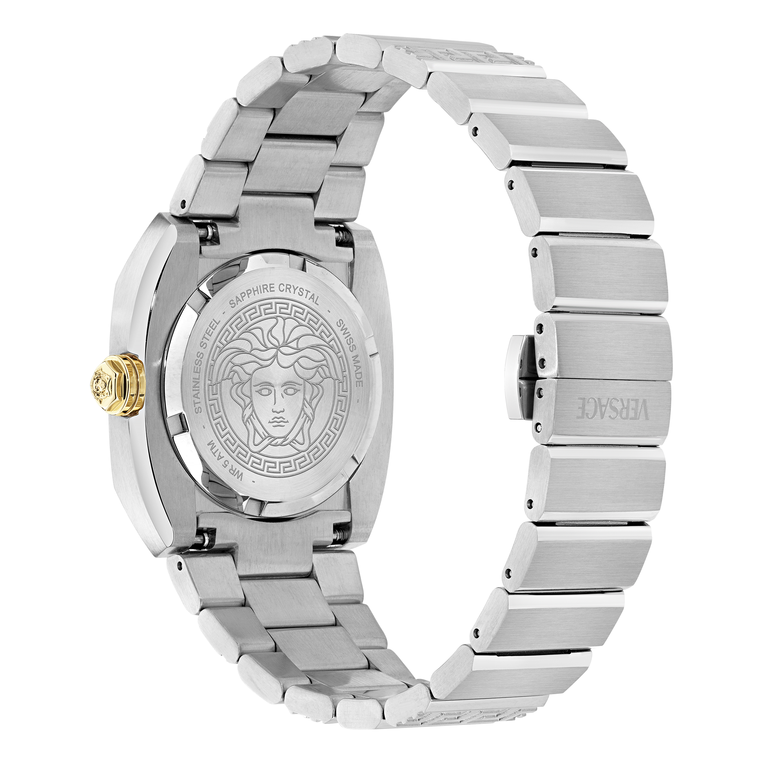 Versace Techmedusa Stainless Steel / Green