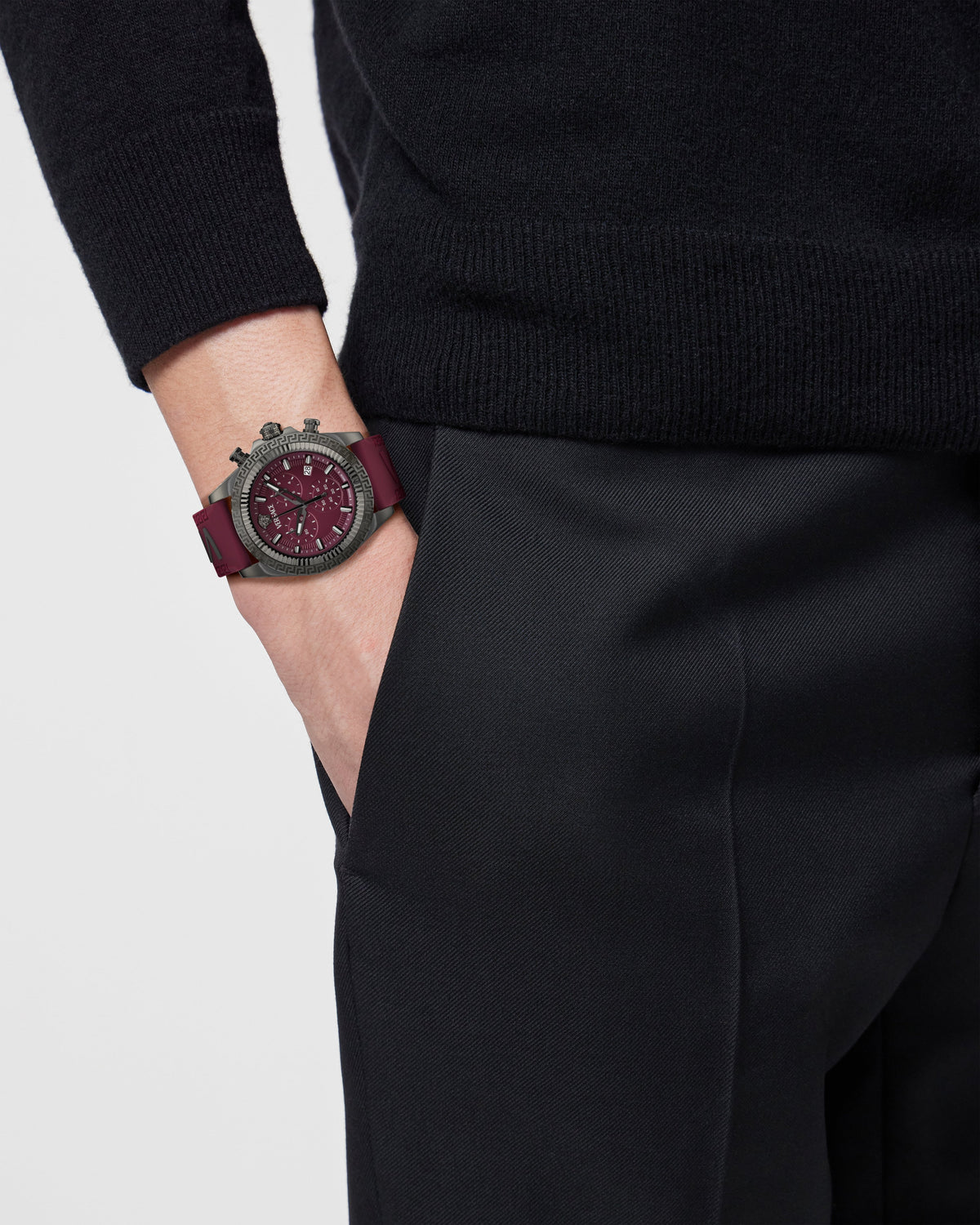 Versace Fornax Burgundy+ Grey / Burgundy