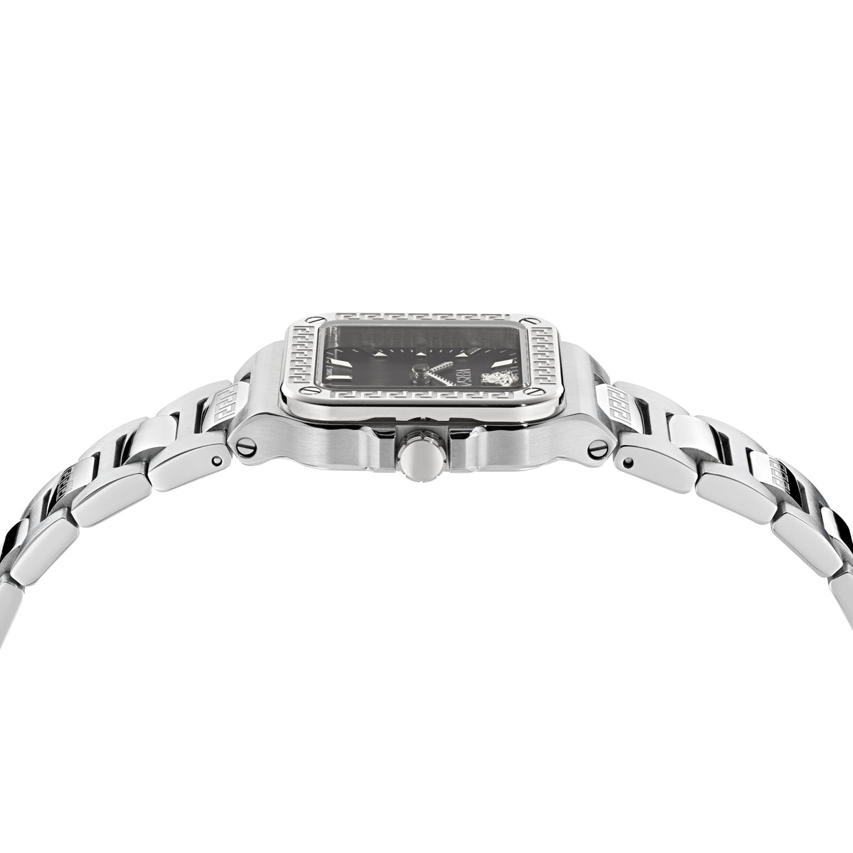 Versace Greca Edge Silver-Tone / Black