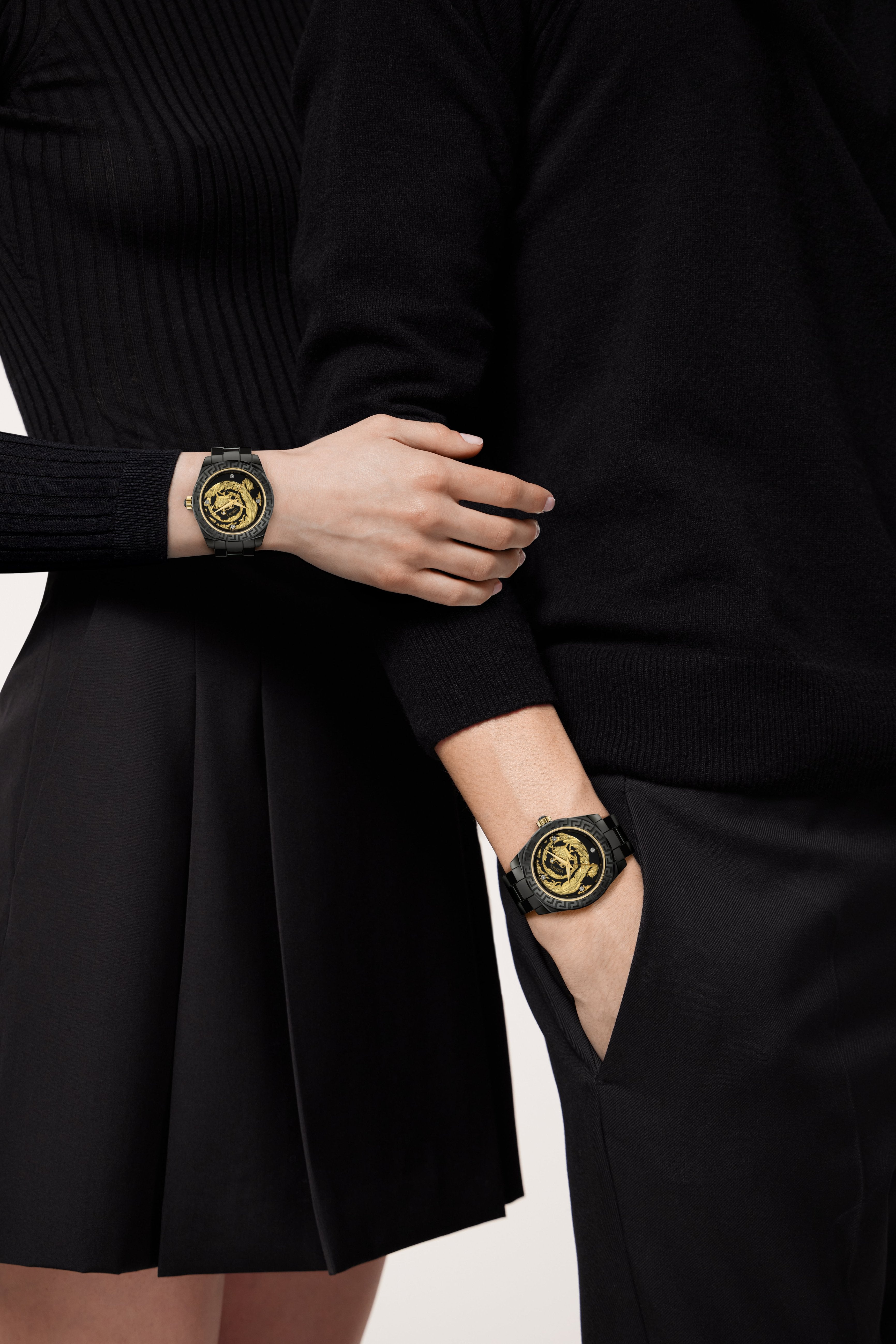 Versace Dv One_Autom Black / Black