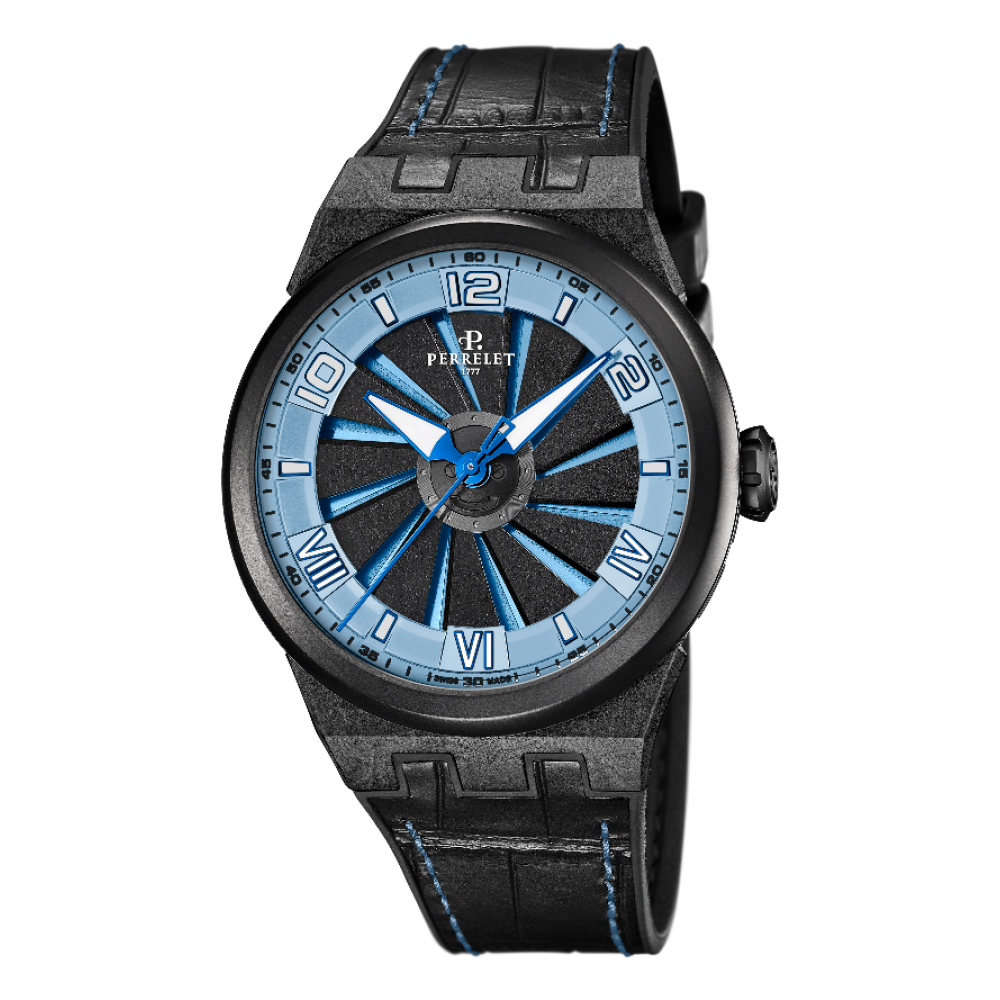 Turbine Carbon Ice Blue Men's Watch