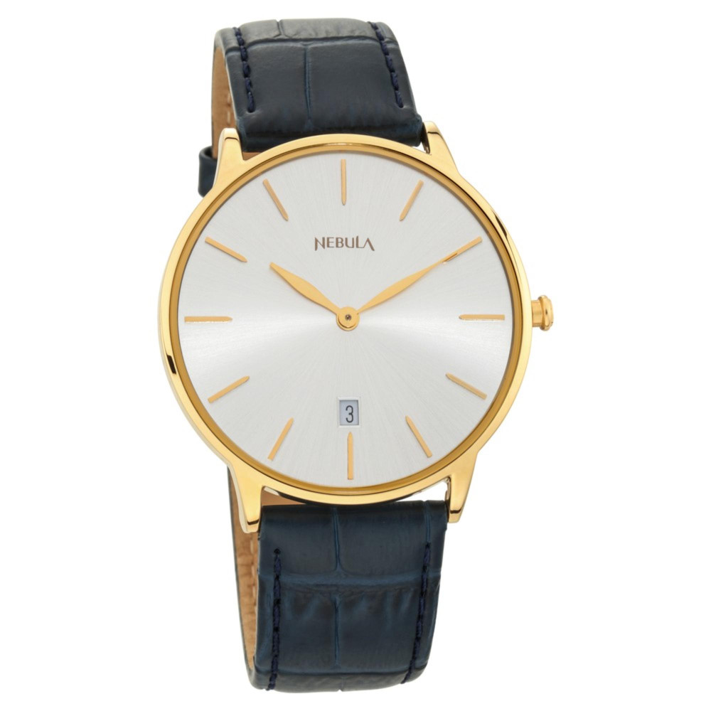 Titan Nebula Quartz Analog with Date 18 Karat Solid Gold Watch for Men