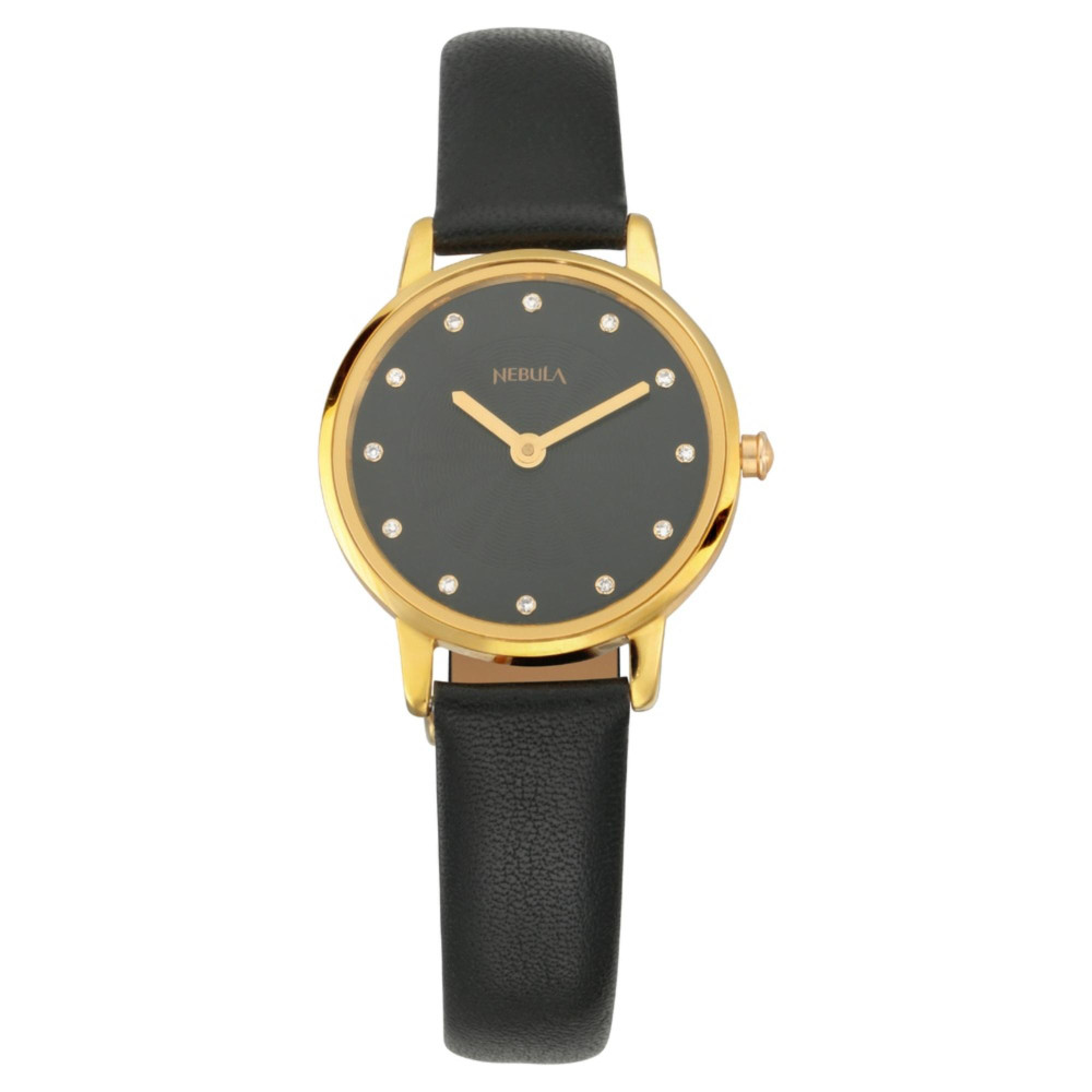 Titan Nebula Lustre Quartz Analog 18 Karat Solid Gold Watch for Women