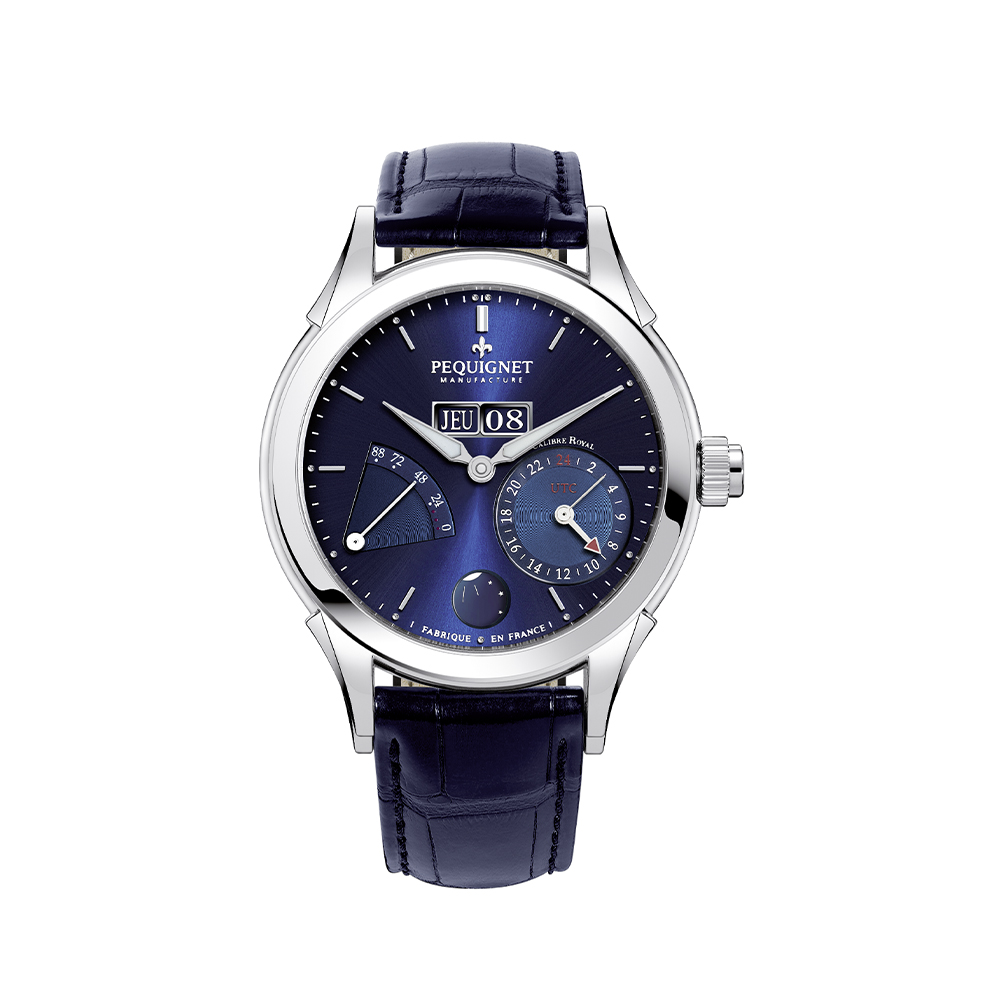 Royale GMT watch, blue dial