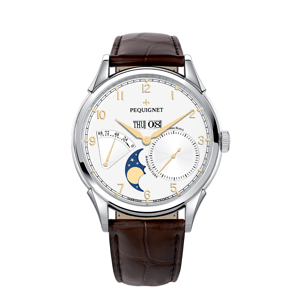 Royale Grand Sport watch, Calibre, white dial, date and moonphase
