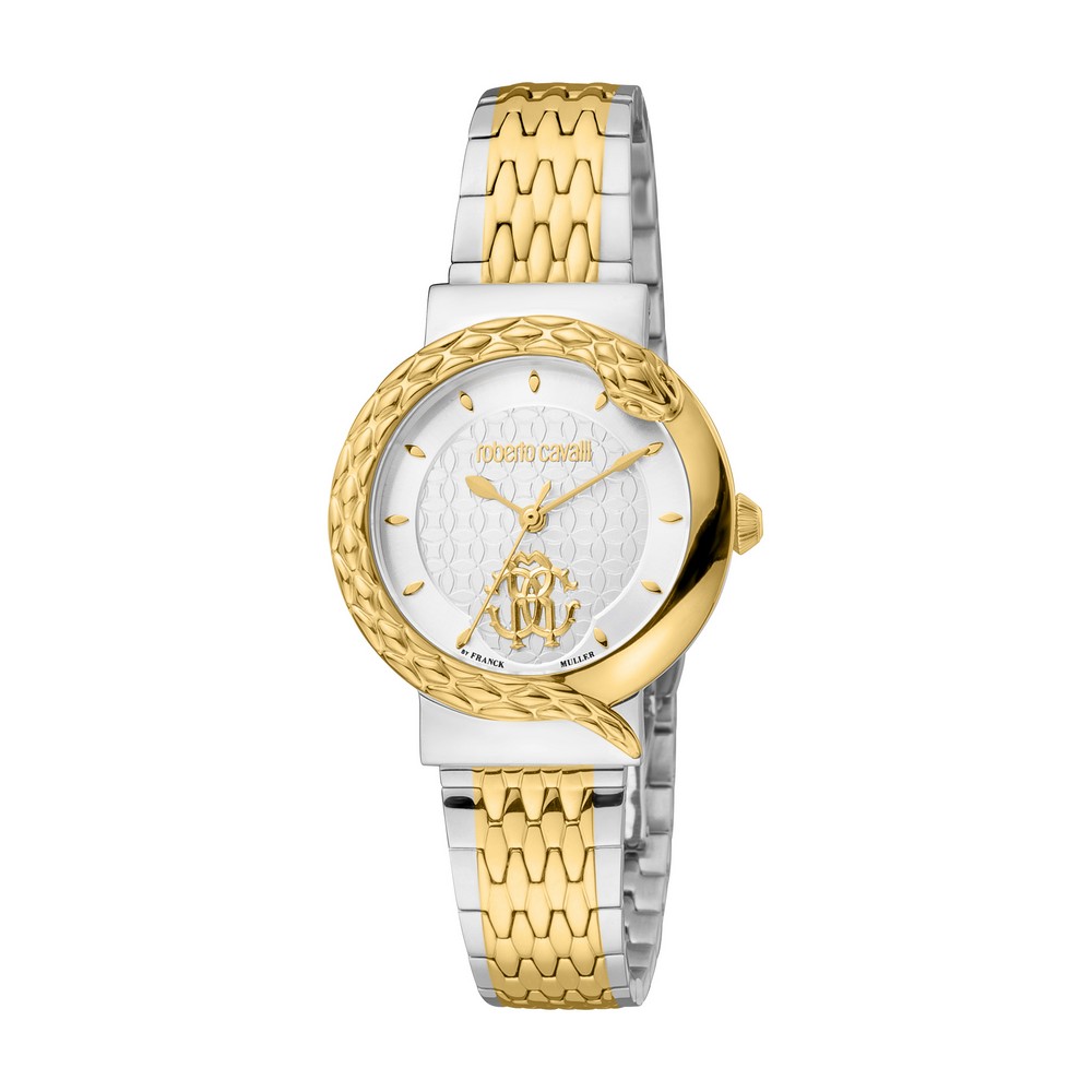 RC by FM Women Watch, Two Tone Silver & Gold Color Case, Silver Dial, Two Tone Silver & Gold Color Metal Bracelet,3 Hands, 5 ATM