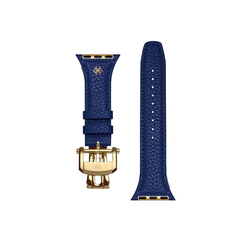 Apple Watch Strap / Full-Grain Leather - Deep Blue Apple Watch Strap / Full-Grain Leather - Deep Blue