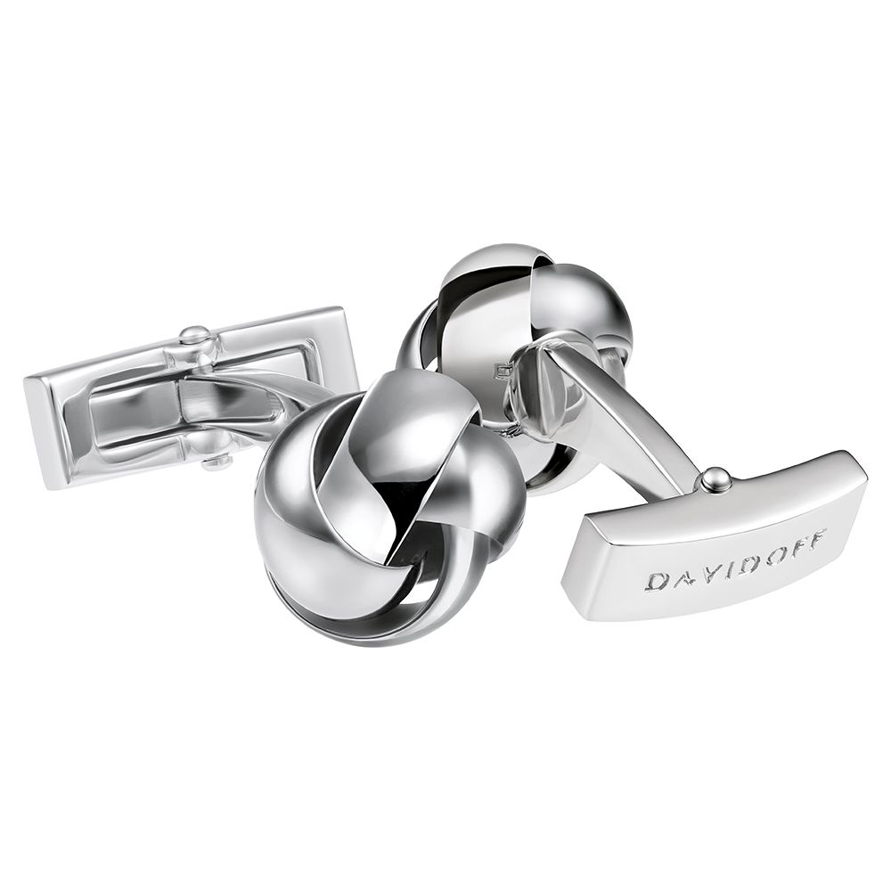 Essentials cufflinks knot silver