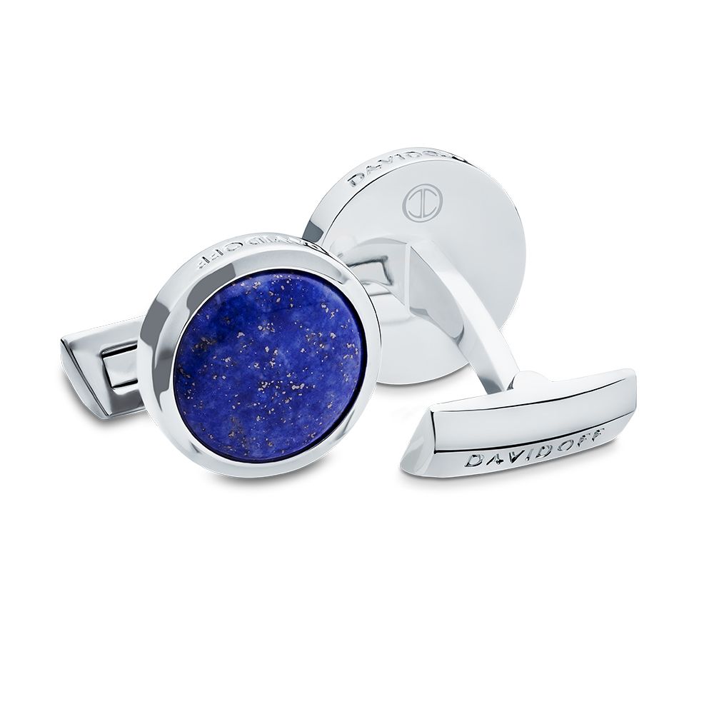 Icon cufflinks precious stones Lapislazuli