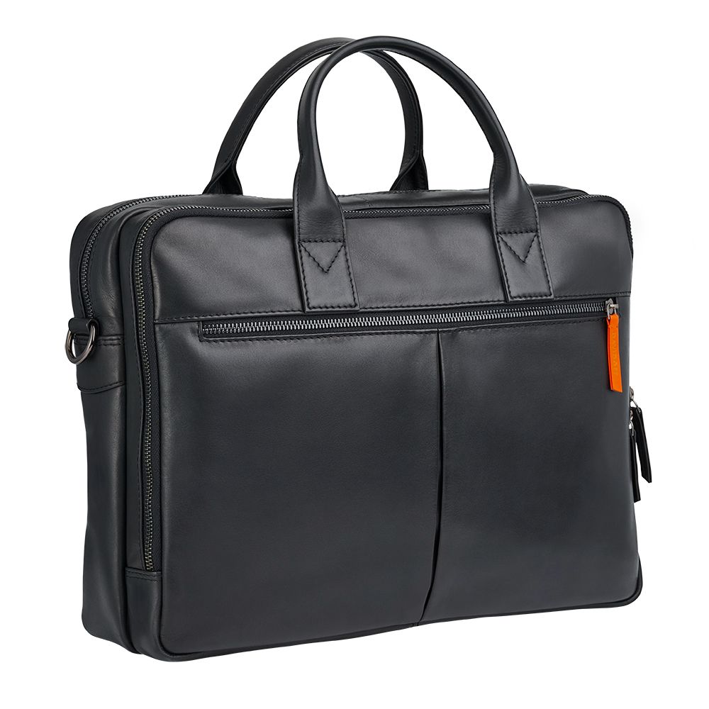 Essentials briefcase 2 zip black