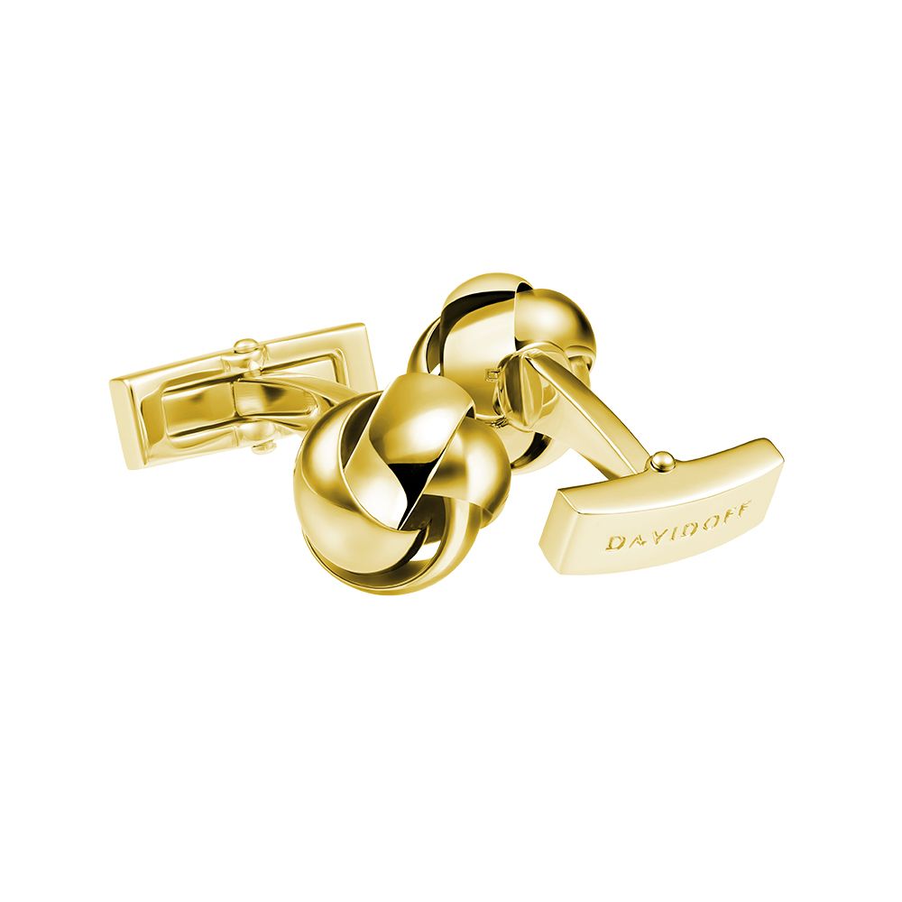 Essentials cufflinks knot light gold