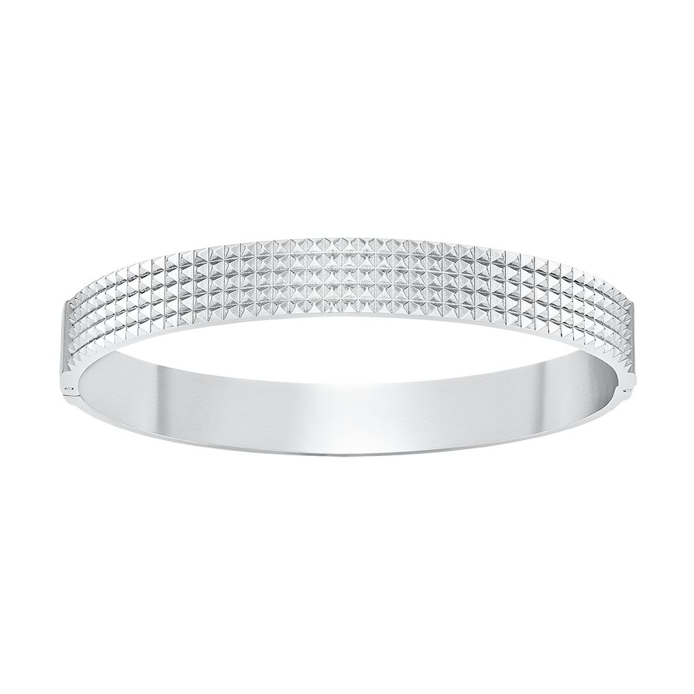 Paris bracelet silver steel bangle L with closure