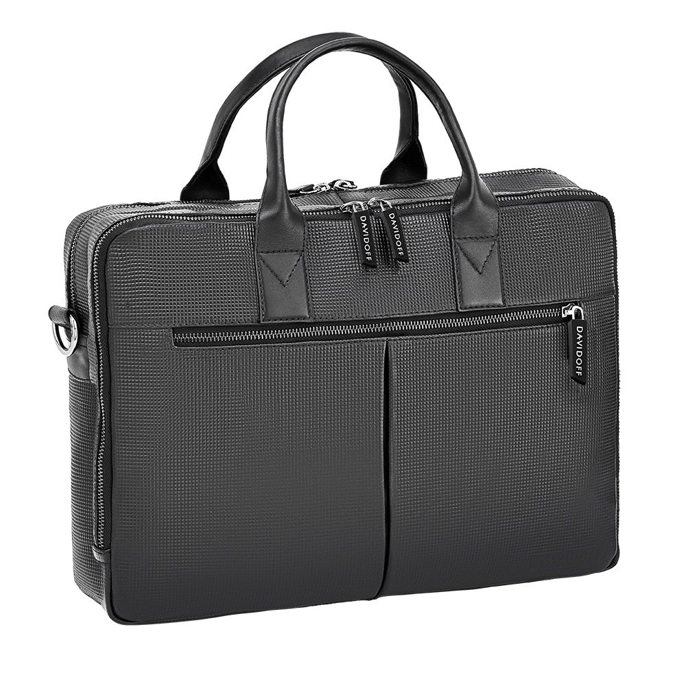 Paris briefcase 2 zip black