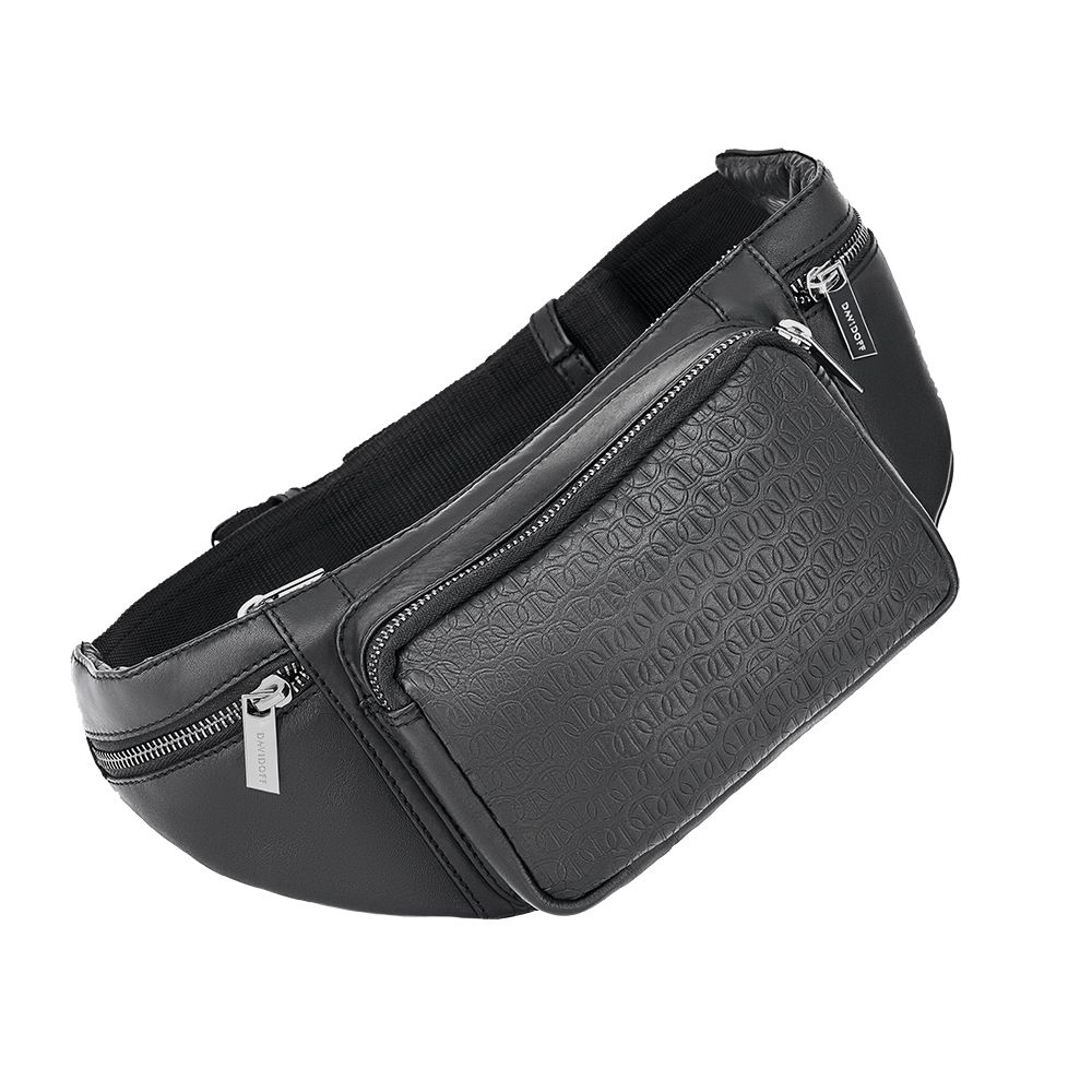 Icon waist bag 1 zip black