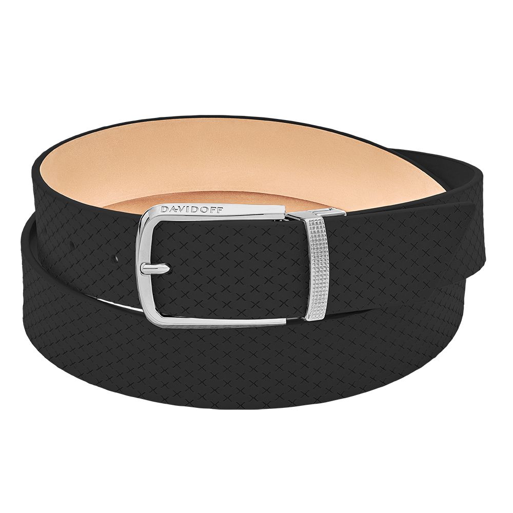 Paris belt black pattern