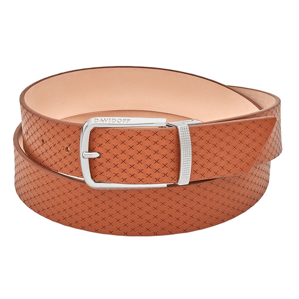 Paris belt cognac pattern