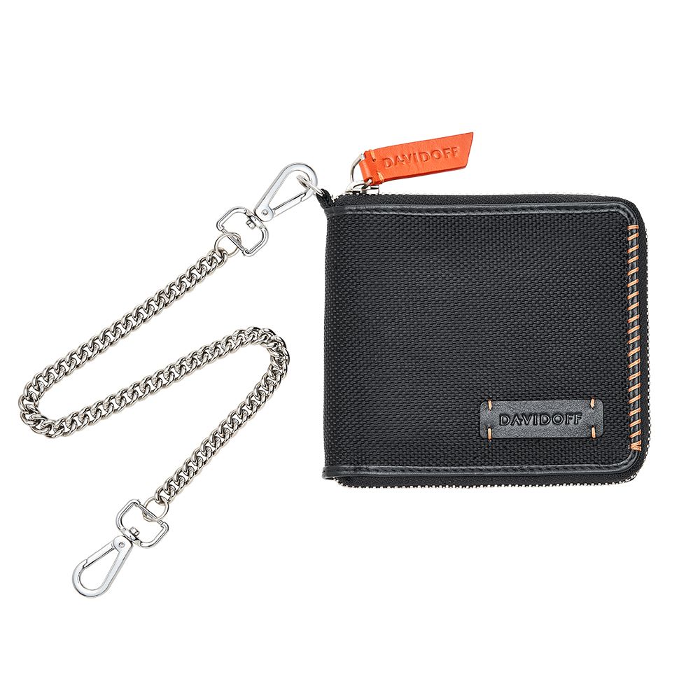 Home Run Wallet 4CC 2P with zip black orange