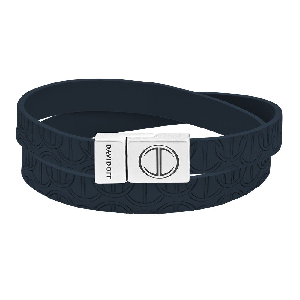 Icon bracelet blue leather