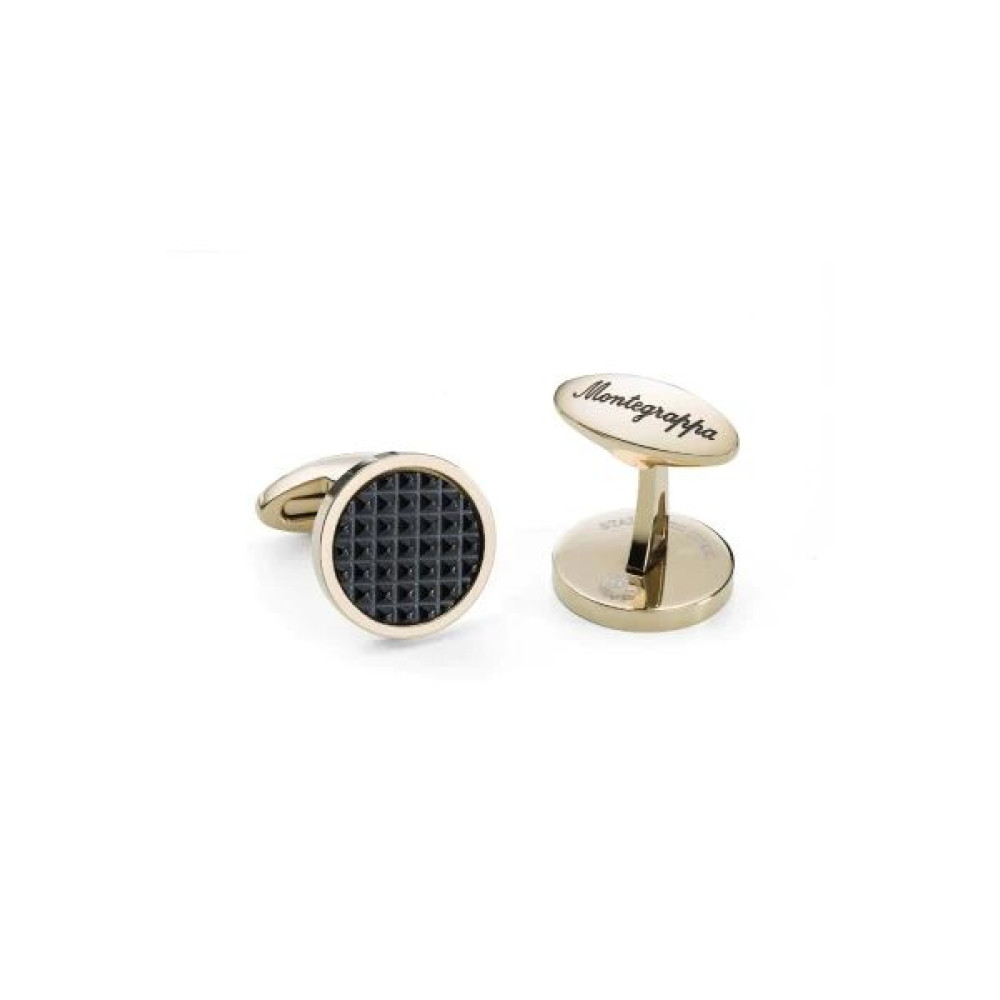 Clou Cufflinks, IP Yellow Gold & IP Black