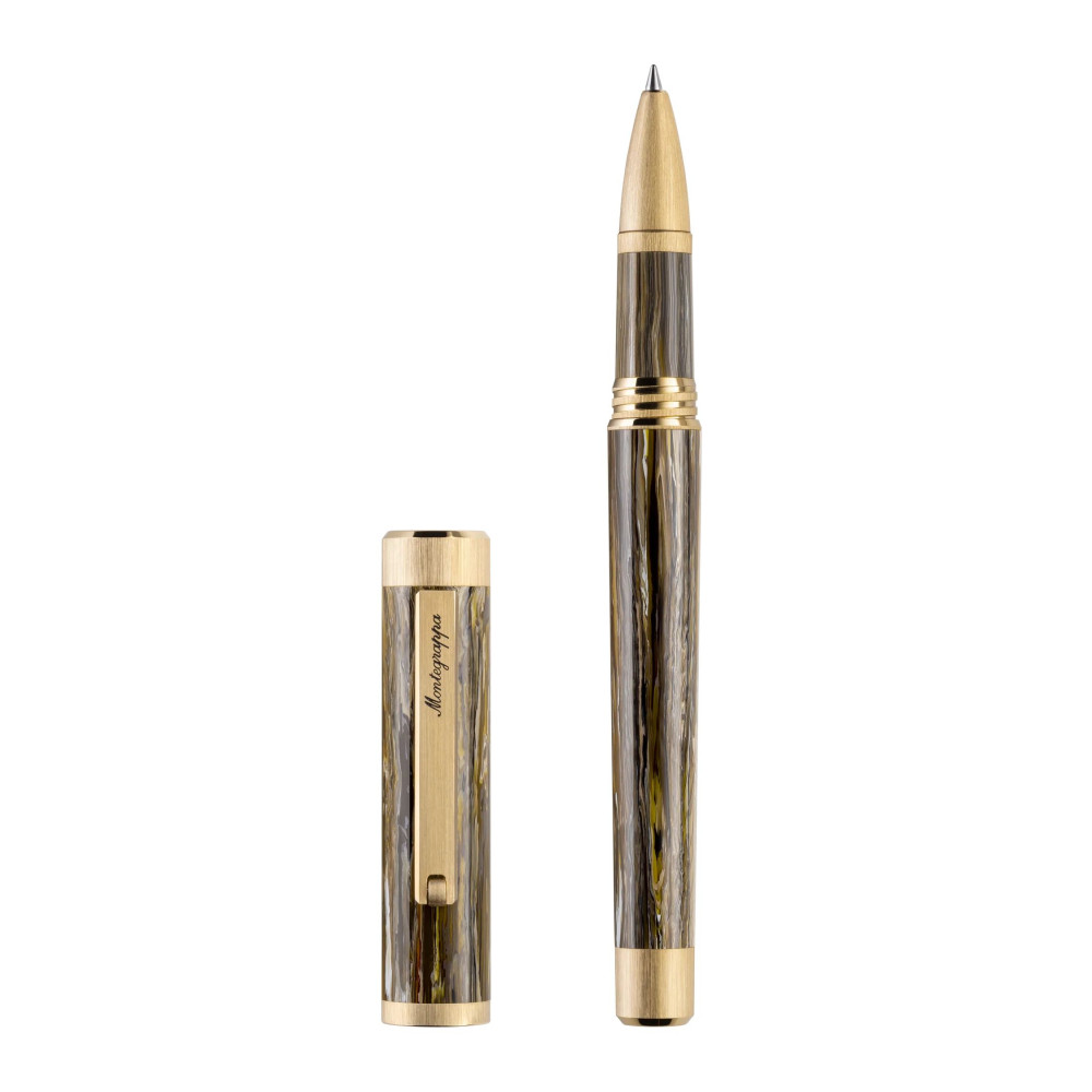 Zero Zodiac Capricorn Rollerball Pen, Yellow Gold IP Steel